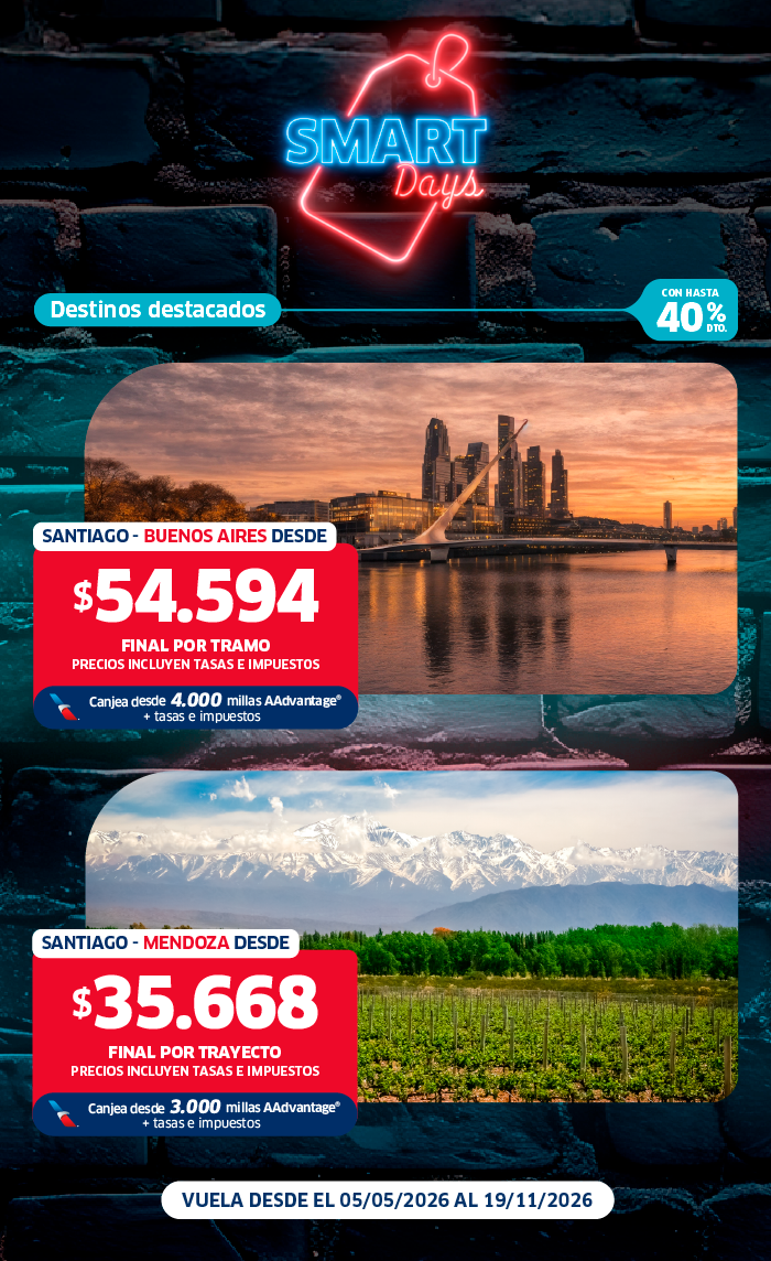 Vuelos internacionales en oferta