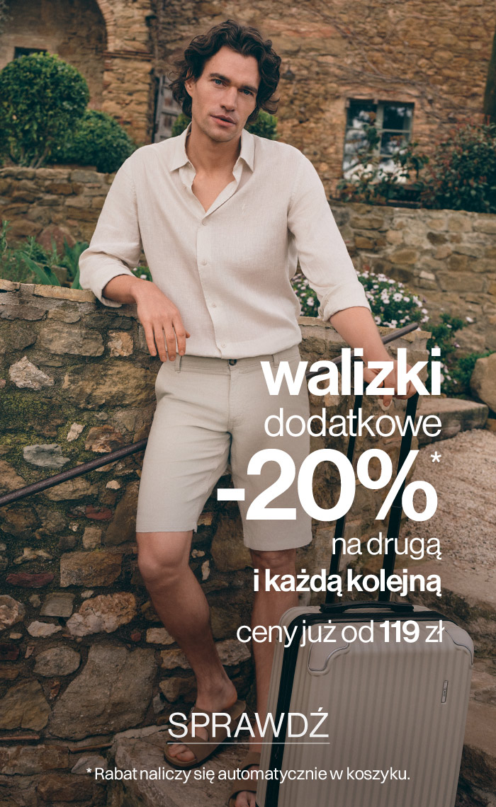walizki dodatkowe -20% na drugą i każdą kolejną ceny już od 119 zł