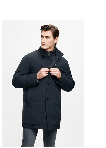 Czarna kurtka zimowa męska