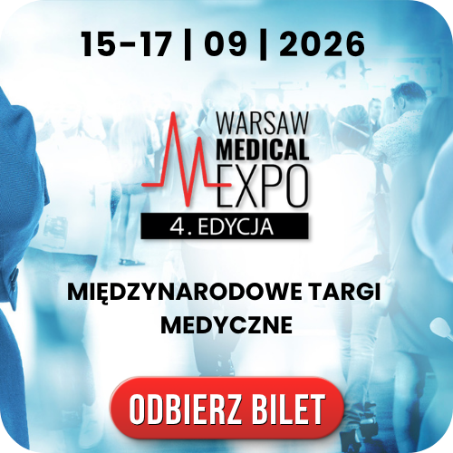 Warsaw Medical Expo 4th edition – international medical trade fair, 15–17 Sept 2026, 'Get ticket' button