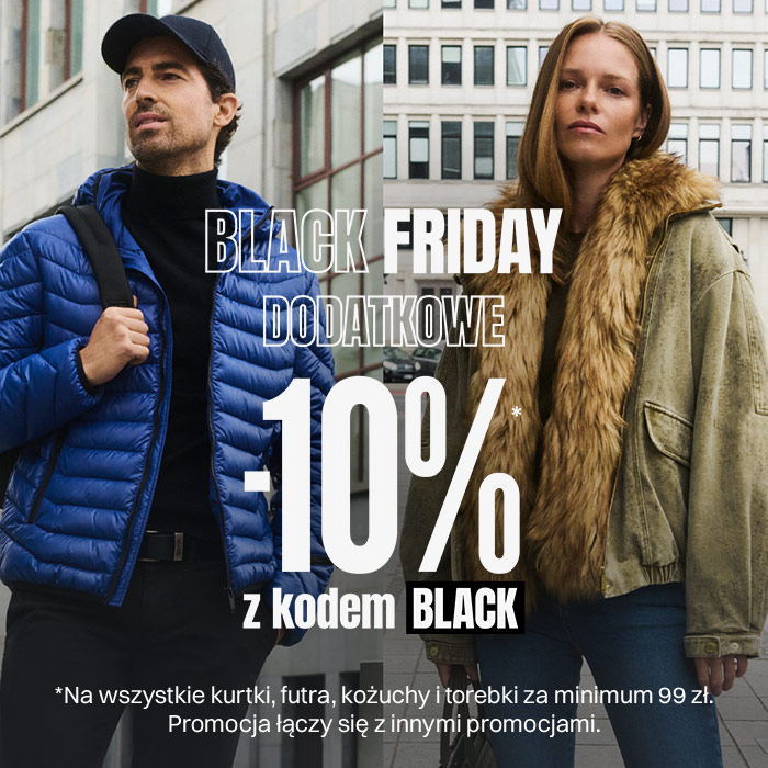 BLACK FRIDAY, dodatkowe -10% z kodem BLACK