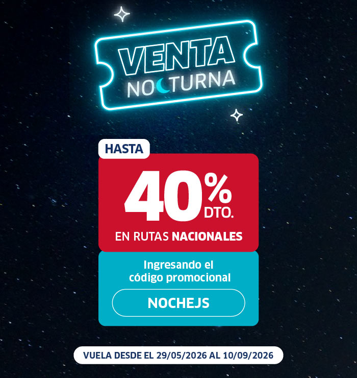 Vuelos nacionales en oferta