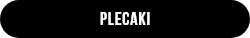 Black pill-shaped label with white text 'PLECAKI' (Polish for 'backpacks')