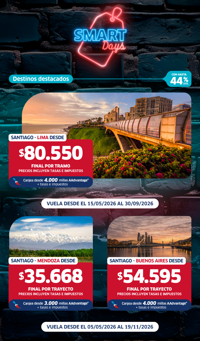 Vuelos internacionales en oferta