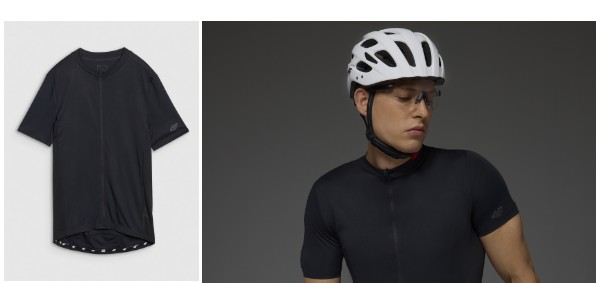 Pánský rozepínací cyklistický dres - černý