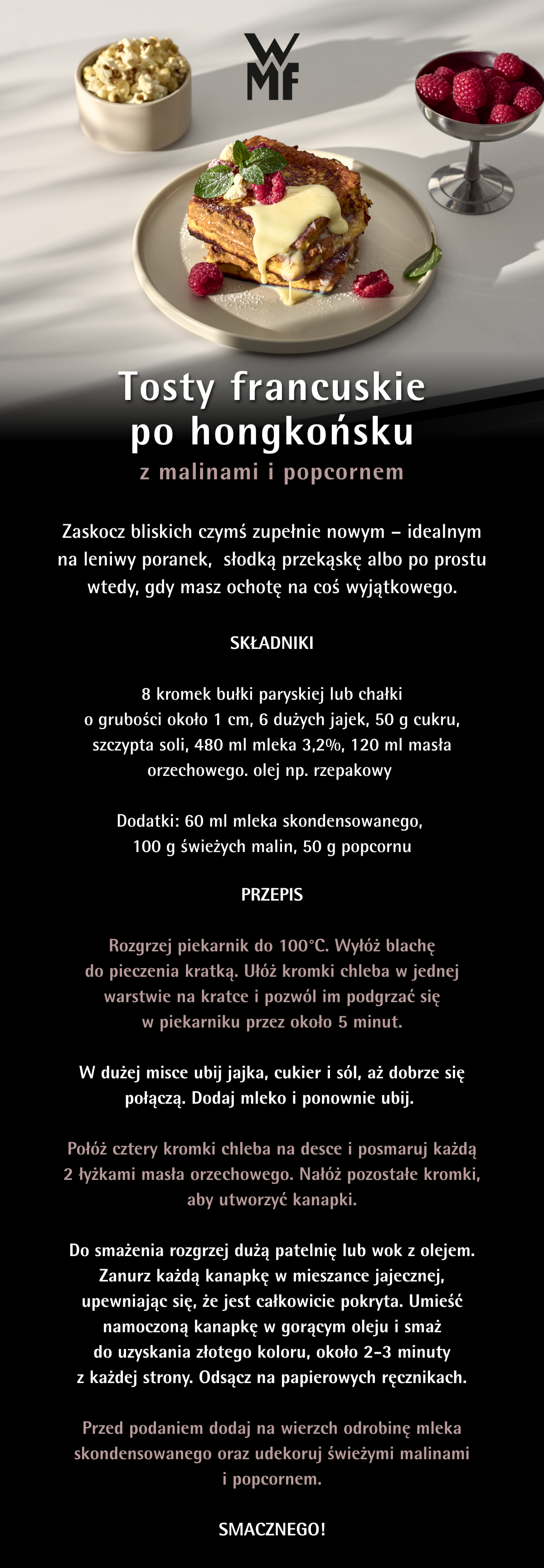 WMF Przepis na tosty francuskie