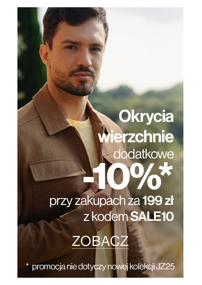 Zgarnij dodatkowe -10% na OKRYCIA WIERZCHNIE