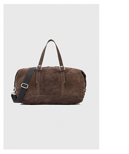 Czekoladowa skórzana torba męska