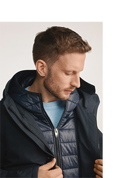 Granatowa kurtka męska zimowa