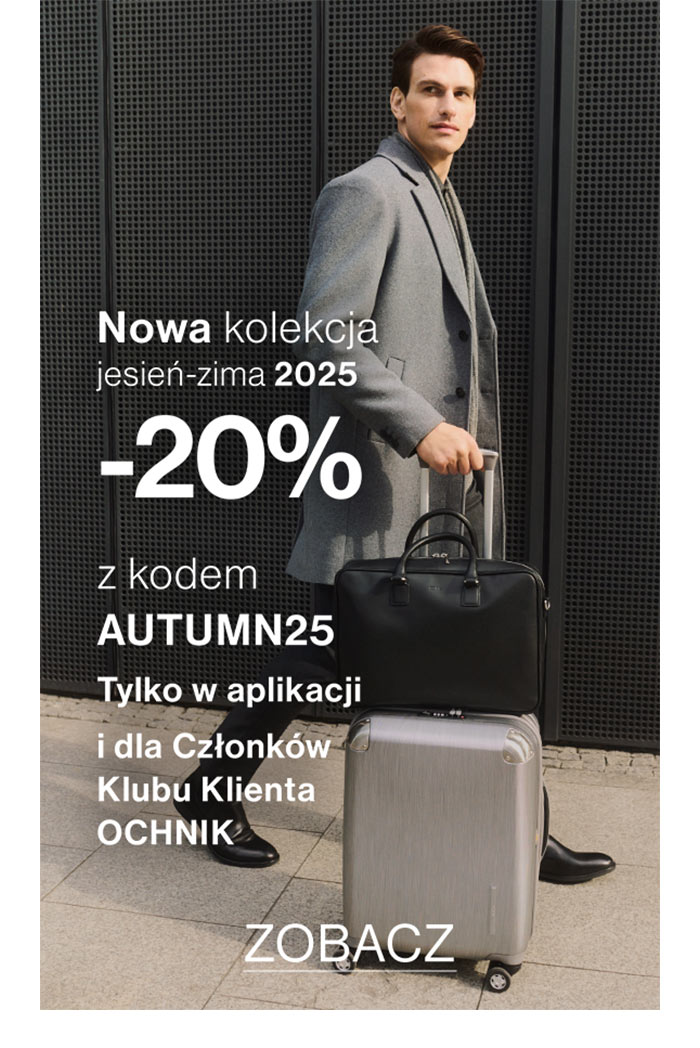 Nowa kolekcja -20% z kodem AUTUMN25