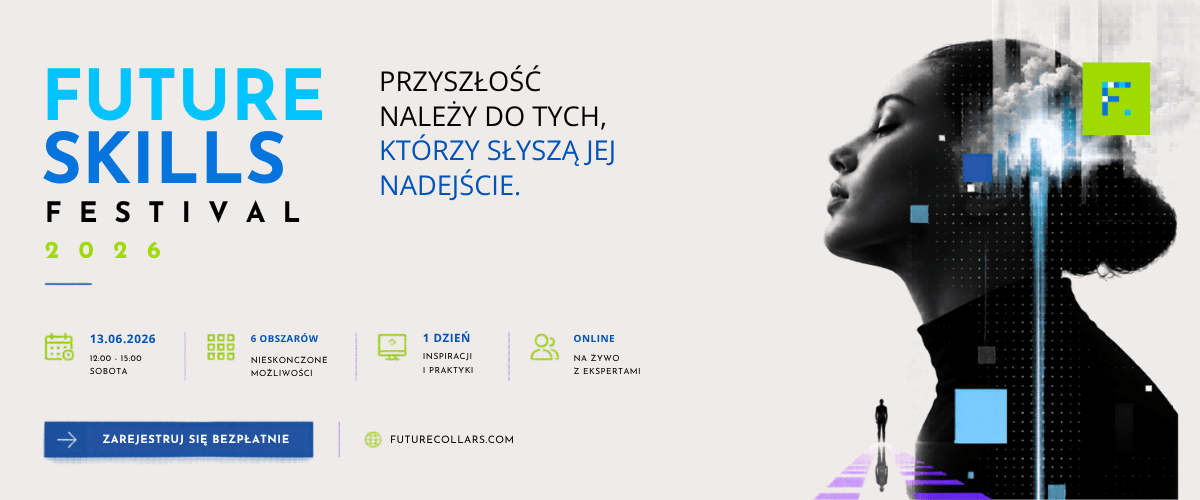 Future Skills Festival 2026 banner showing event title, 13 June 2026 date, online one-day event and futuristic woman's profile