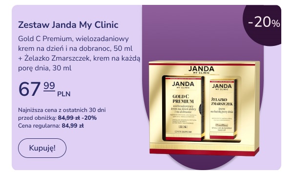 zestaw kosmetyków janda