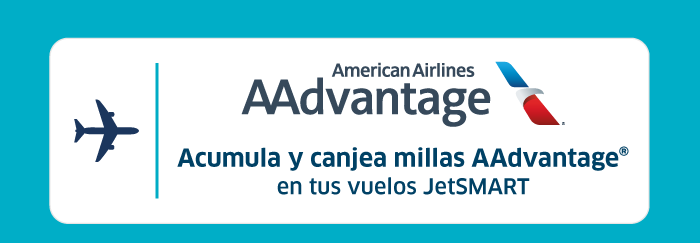 Acumula millas AAdvantage en tus vuelos JetSMART