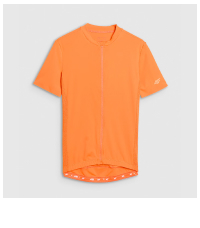 Pánský rozepínací cyklistický dres - oranžový