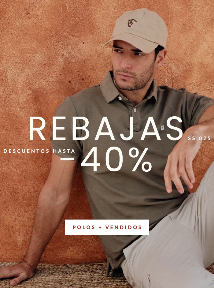 Imagen del polo con canvas en color oliva y gorra brand en color arena o beige - Rebajas con descuentos hasta -40% descuento - La Garrocha