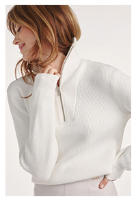 Kremowy sweter damski z wiskozy