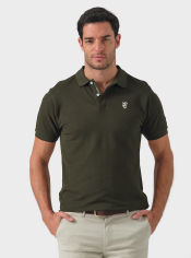 Polo basico en color verde caza en rebajas a 22,95€ en la web - La Garrocha