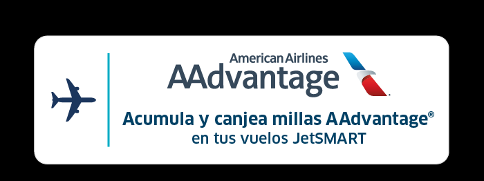 Acumula millas AAdvantage en tus vuelos JetSMART