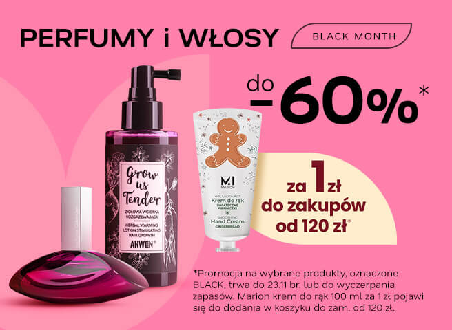 BLACK MONTH - Perfumy i włosy do -60%