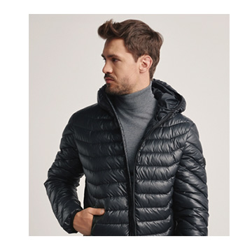 Kurtka męska w kolorze czarnym