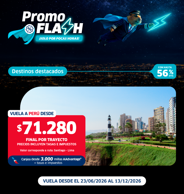Vuelos internacionales en oferta