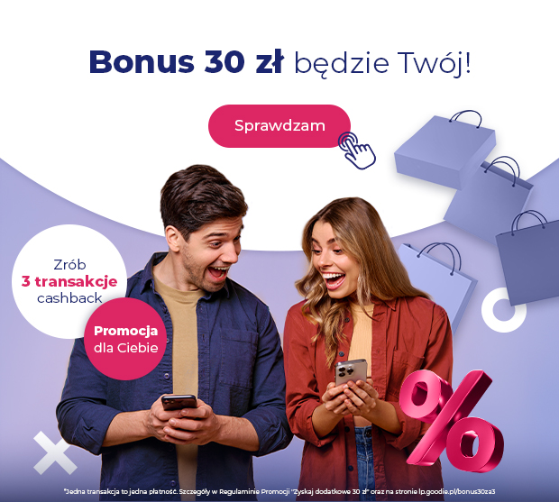 Bonus 30 zł za 3 transakcje