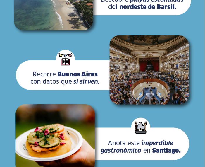 Descubre destinos y prepárate para tu próximo vuelo.