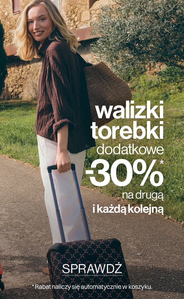 walizki torebki dodatkowe -30% na drugą i każdą kolejną