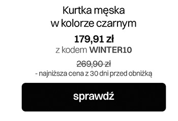 Kurtka męska w kolorze czarnym