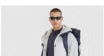 Pánská treková rychleschnoucí mikina - šedá 