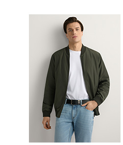 Męska kurtka bomberka w kolorze khaki