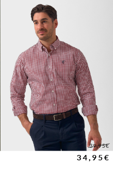 Camisa Cuadro Vichy - Tinto - La Garrocha