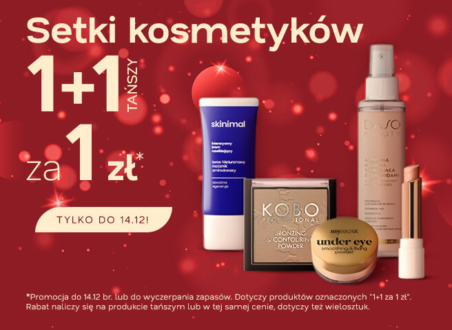 Setki kosmetyków 1+1 za 1 zł