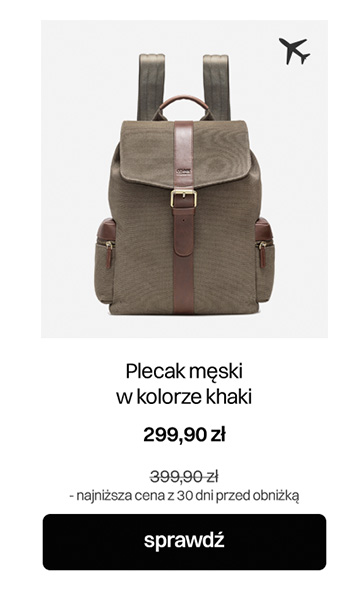 Plecak męski w kolorze khaki