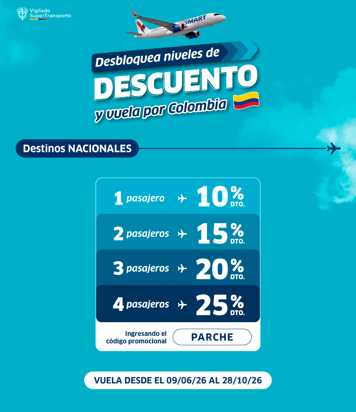 Vuelos nacionales en oferta