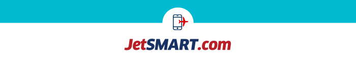 JetSMART.com logo — red and blue text with small aeroplane icon inside a turquoise header