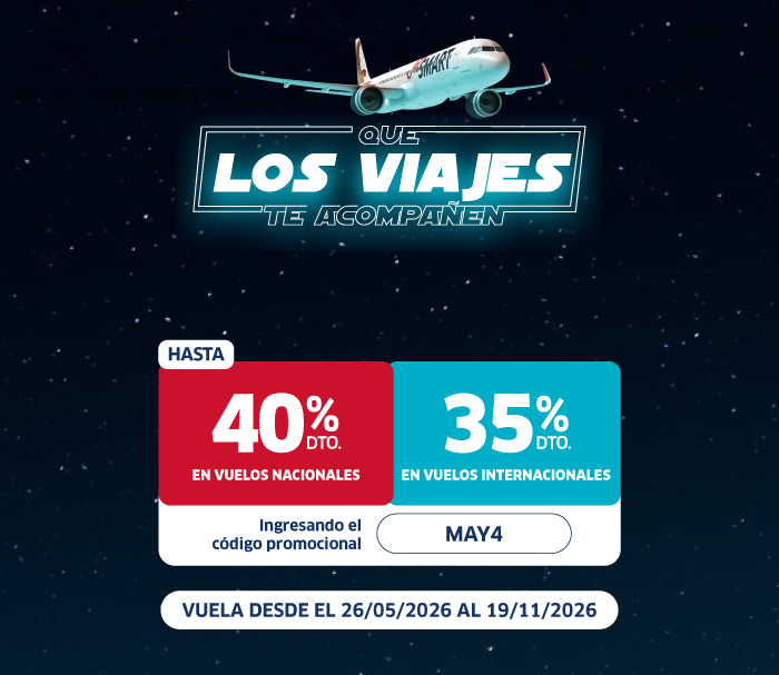 Vuelos nacionales e internacionales en oferta