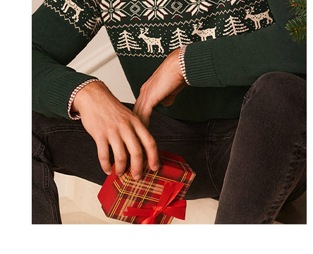 Zielony sweter męski z bawełny