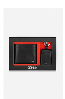 Zestaw galanterii sk&oacute;rzanej męski