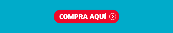 Red 'Compra Aquí' call-to-action button (Buy here) on turquoise background