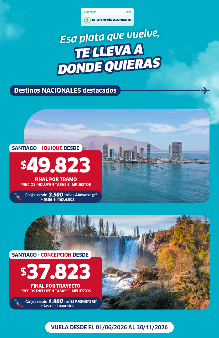 Vuelos nacionales en oferta