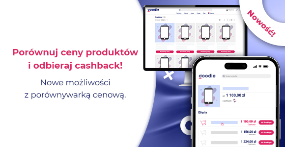 Porównuj ceny produktów i odbieraj cashback!