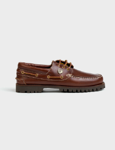 Zapato nautico de piel de La Garrocha