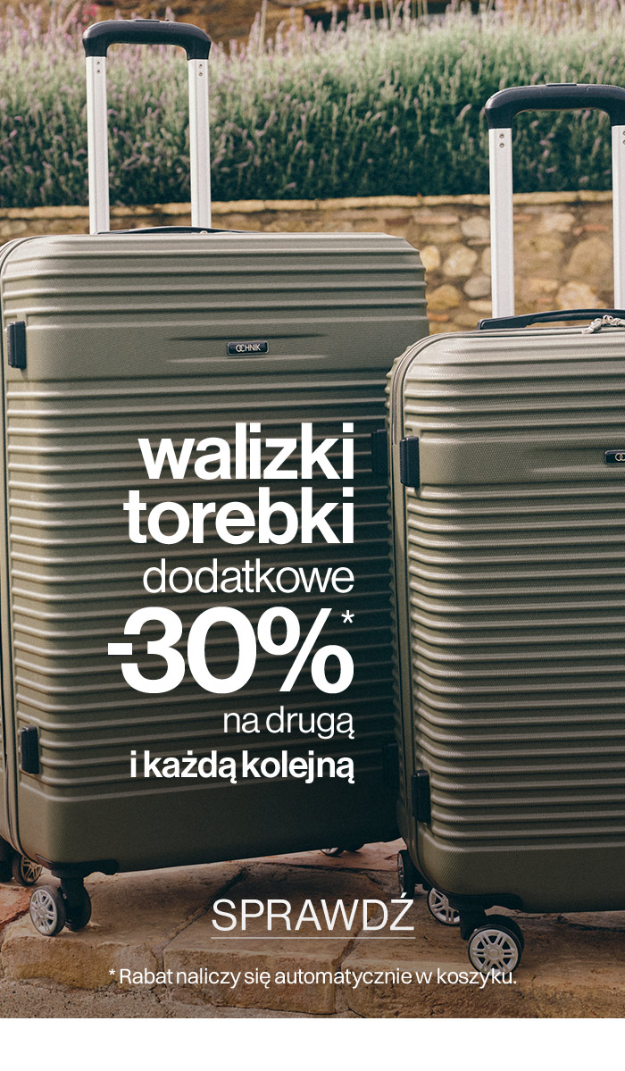 walizki torebki dodatkowe -30% na drugą i każdą kolejną