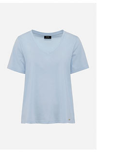 Błękitny t-shirt damski basic