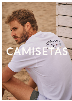 Camiseta summer en color blanco, con bordado en el pecho y print en la espalda - banner con acceso a la seccion de Camsietas
