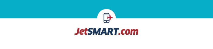 JetSMART.com logo with mobile boarding-pass icon — JetSMART low-cost airline branding