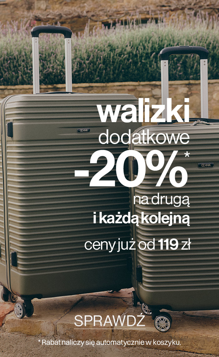 walizki dodatkowe -20% na drugą i każdą kolejną