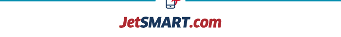JetSMART.com logo — red and blue text on white background, airline branding
