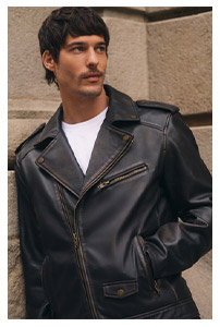 Sk&oacute;rzana kurtka męska ramoneska